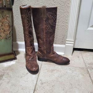 Chocolate Phoenix Leather Tall Boot - Women